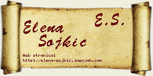 Elena Sojkić vizit kartica